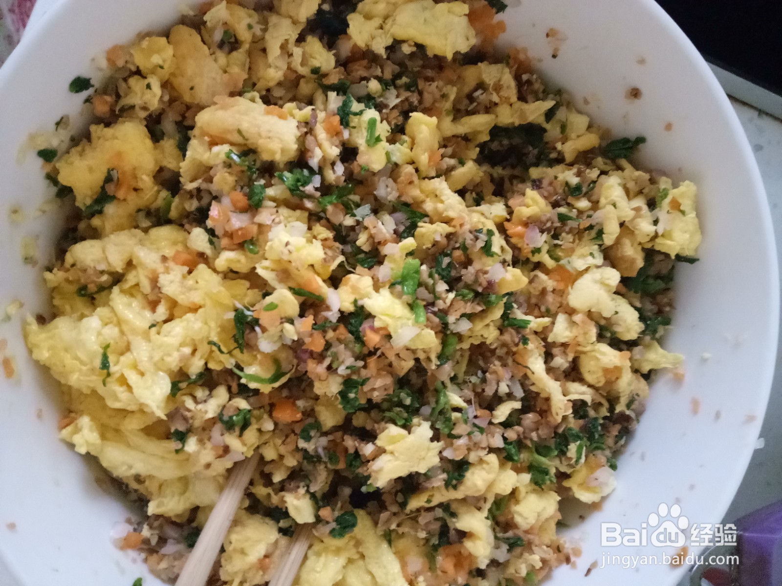 杂蔬鸡蛋馅饺子