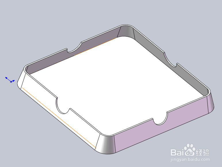 Solidworks2016画一个简单的烟灰缸