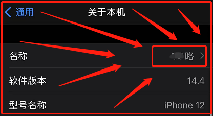 Iphone12怎样修改本机名称