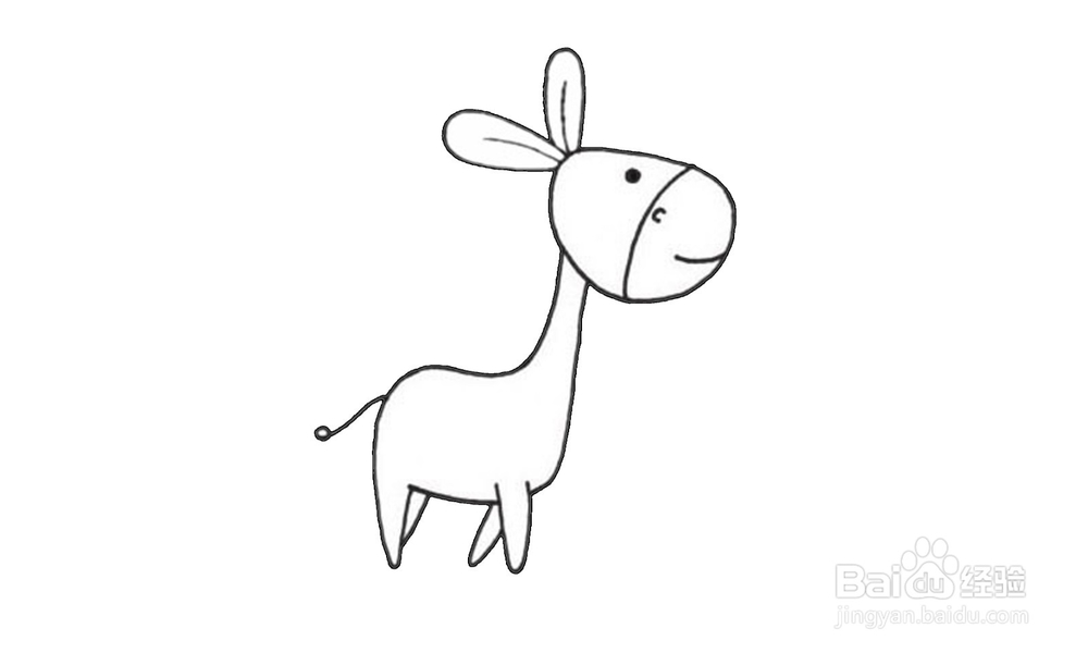 如何画出一只小毛驴？