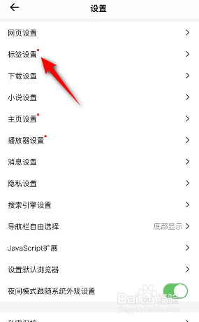 鲨鱼浏览器怎么设置标签