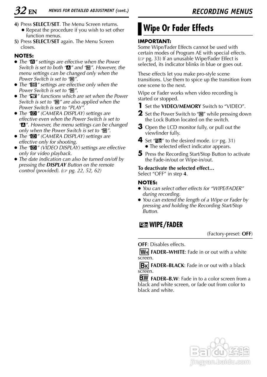 胜利JVC GR-D200数码摄像机使用说明书:[4]