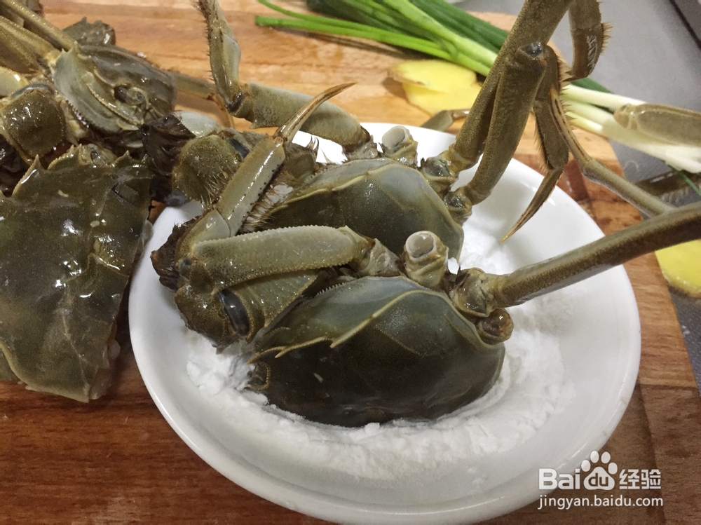 毛蟹大闸蟹炒年糕海鲜美食教程