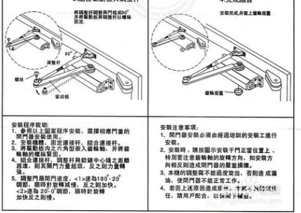 闭门器怎么调力度图解