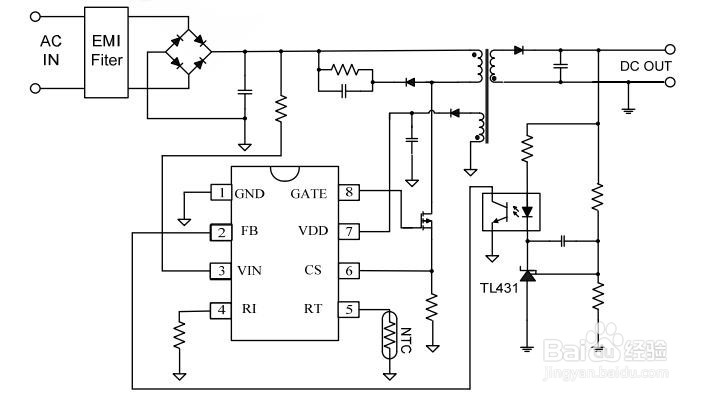 CR6842高集成度电流模式PWM控制器兼容OB2269