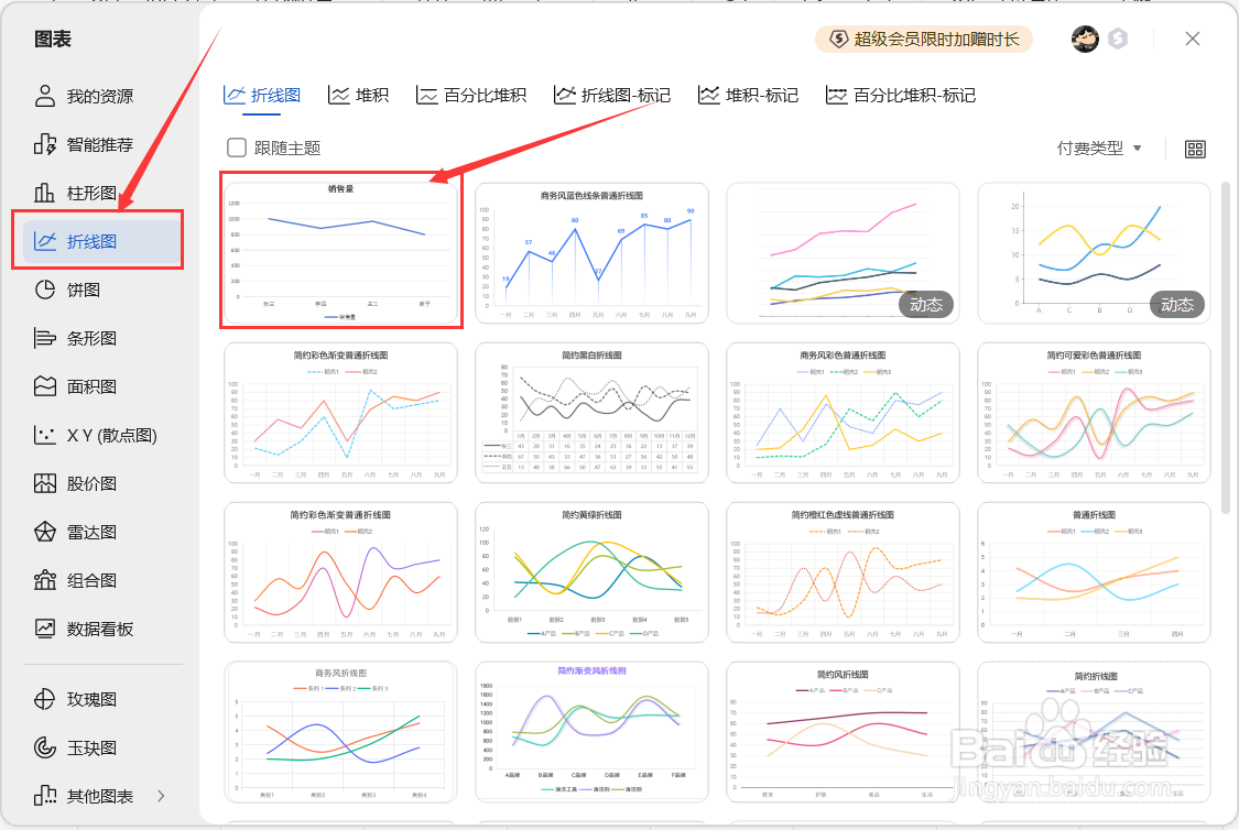 excel如何插入折线图