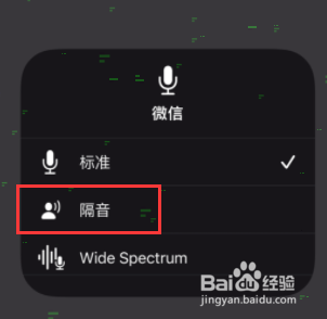 iPhone微信语音通话隔音设置