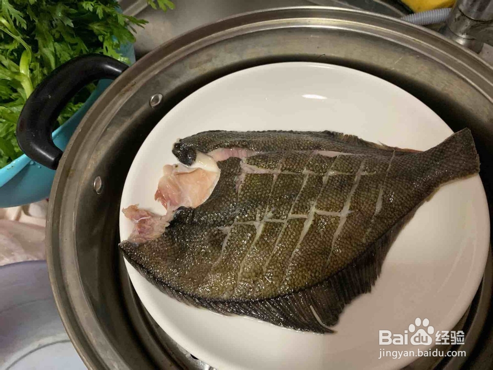 清蒸黄金鲽鱼的做法