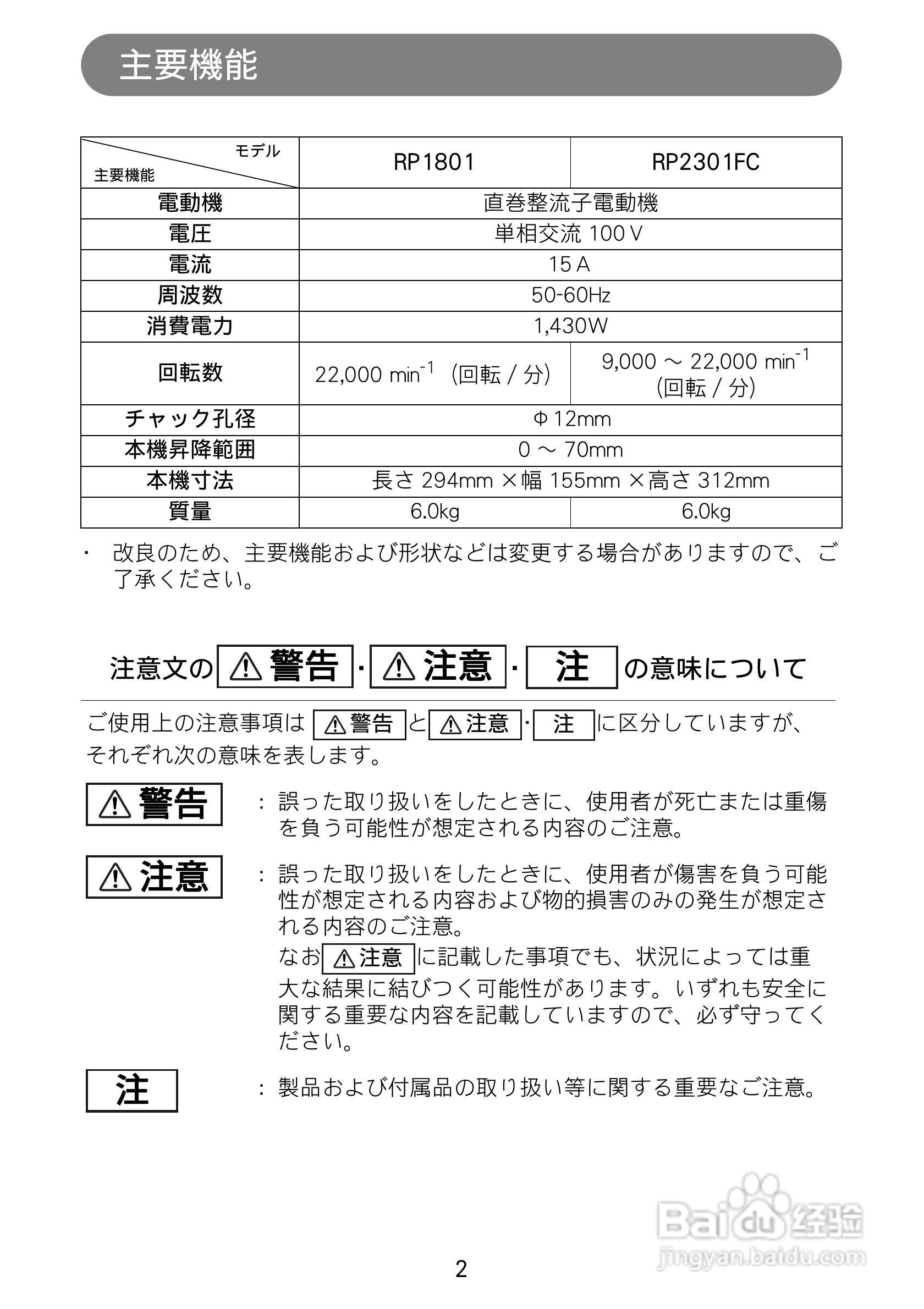 牧田ro1801雕刻机使用说明书 1 百度经验