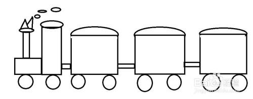 小火车的画法