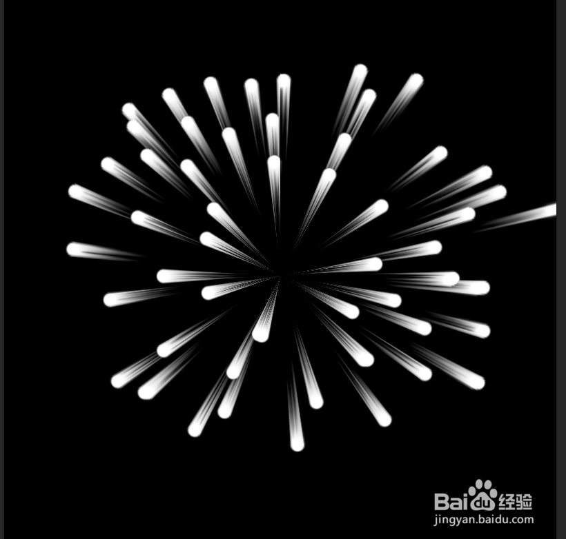 如何制作烟花绽放效果