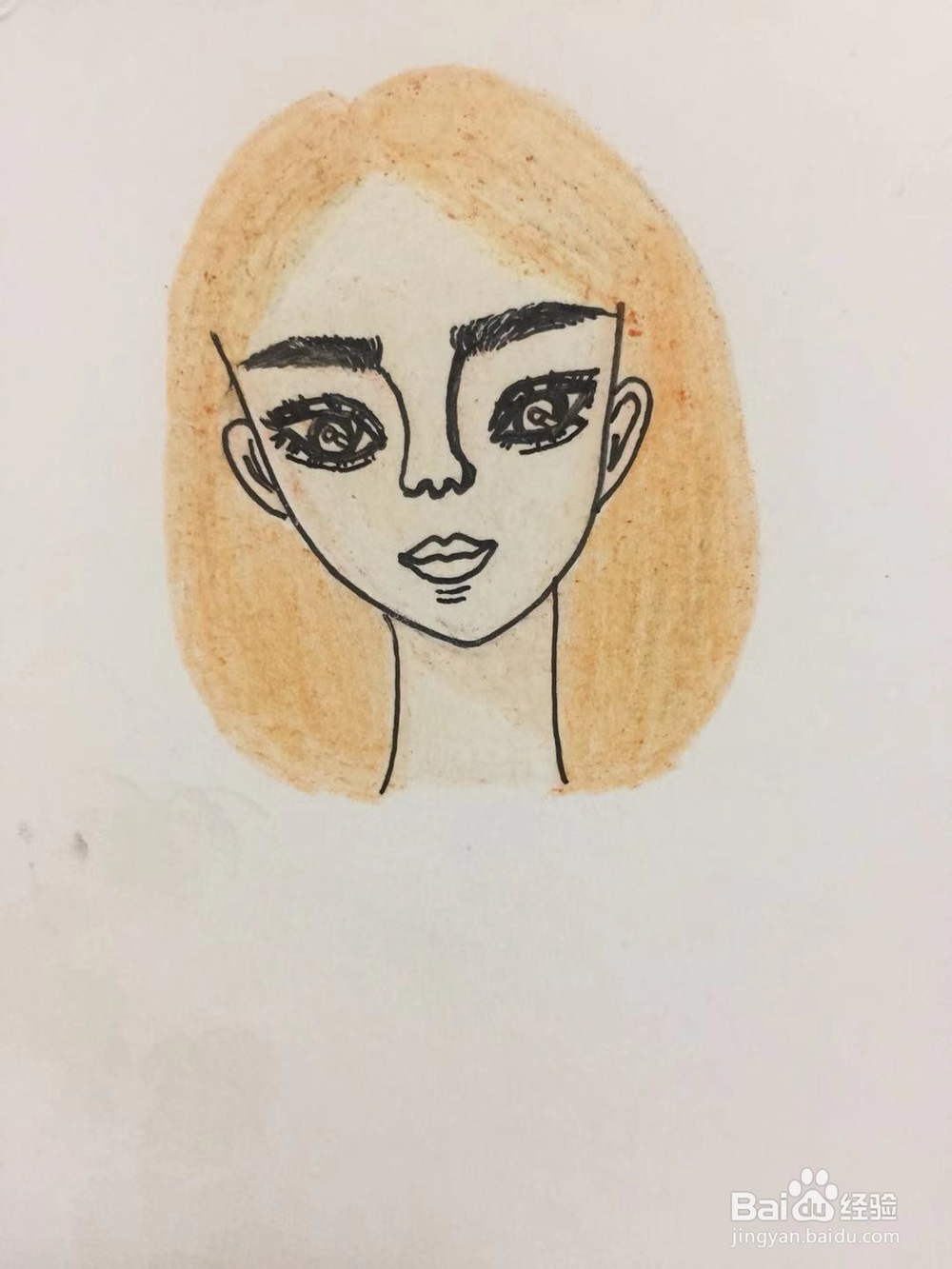 插画教程之穿紫色卫衣的女孩