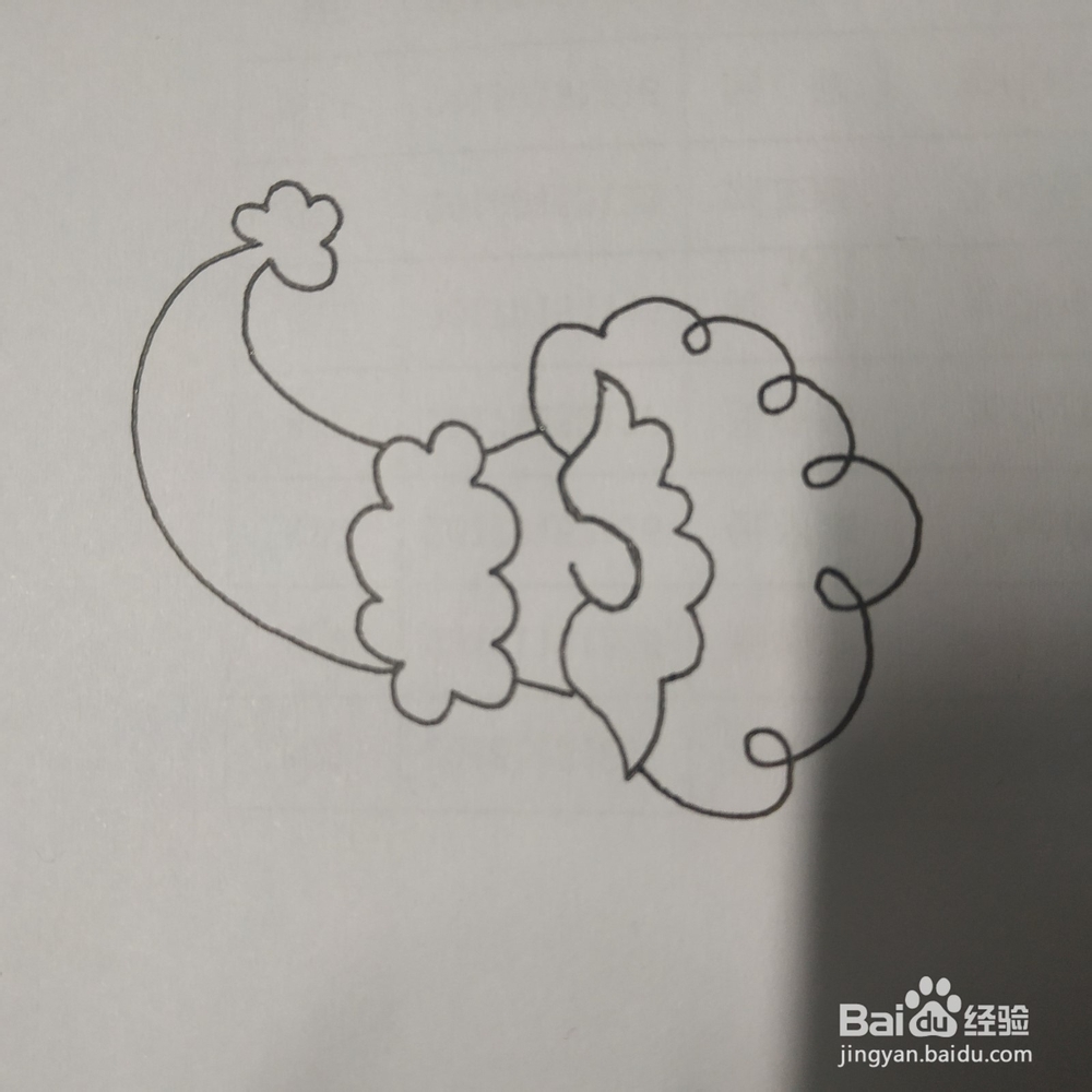 圣诞老人的简笔画要怎么画