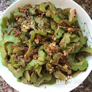 养生食补苦瓜炒豆豉的做法