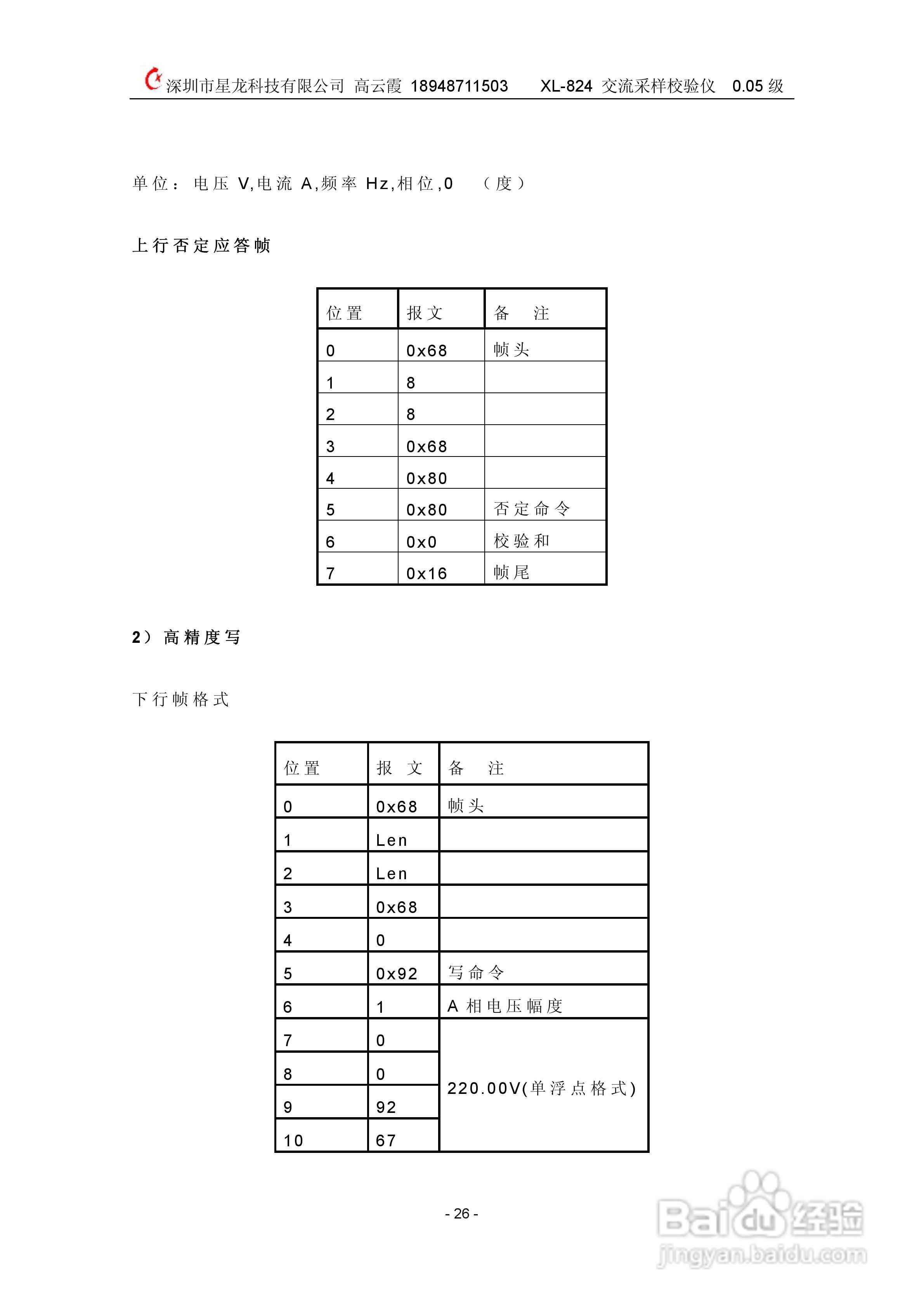 XL824交流采样校验仪说明书:[3]