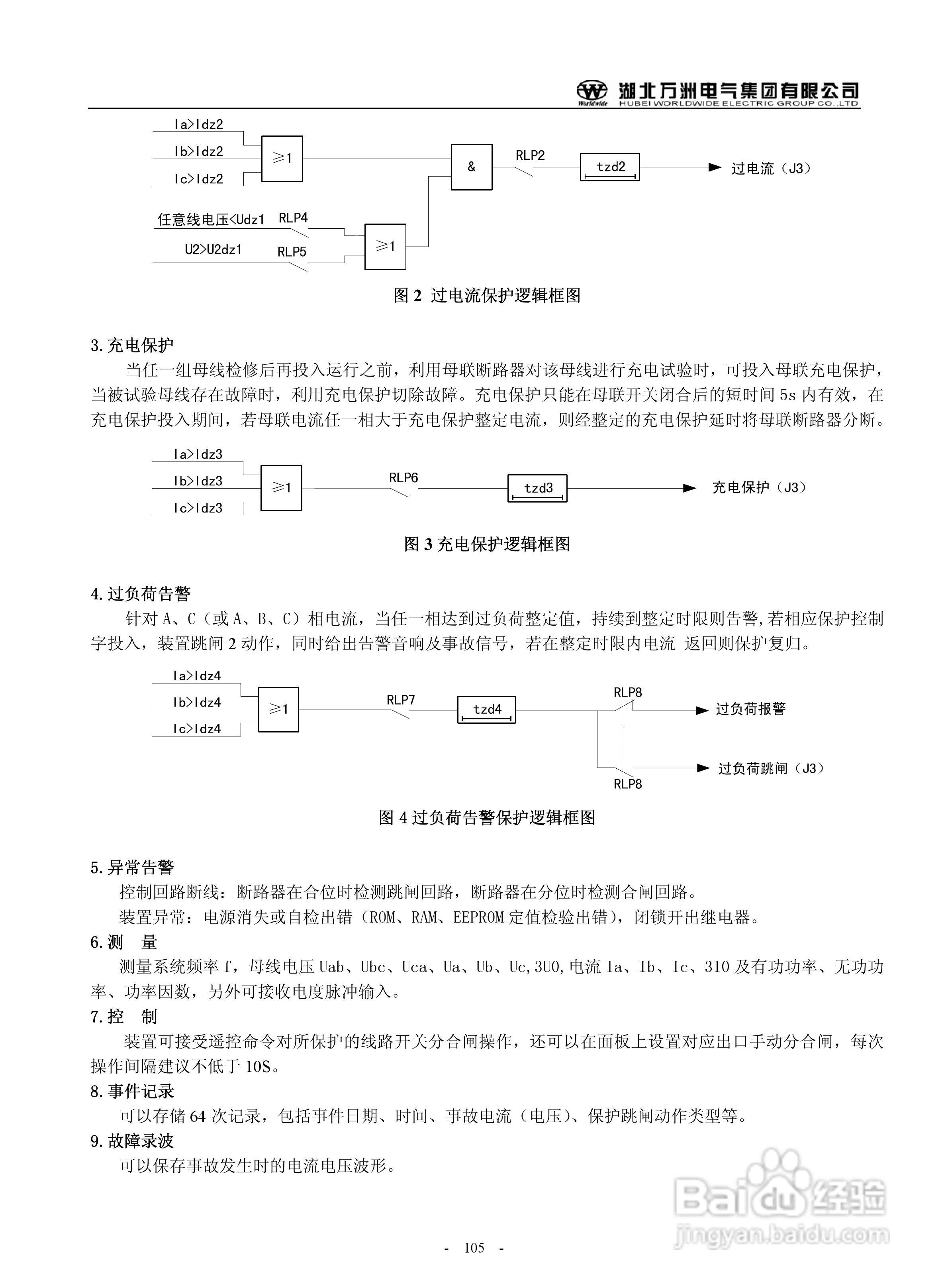 万洲WZB-2683-7000微机发电机就接地保护装置使用说明:[11]