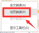 如何只朗读PDF文档当前页内容