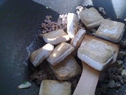 肉末烧豆腐