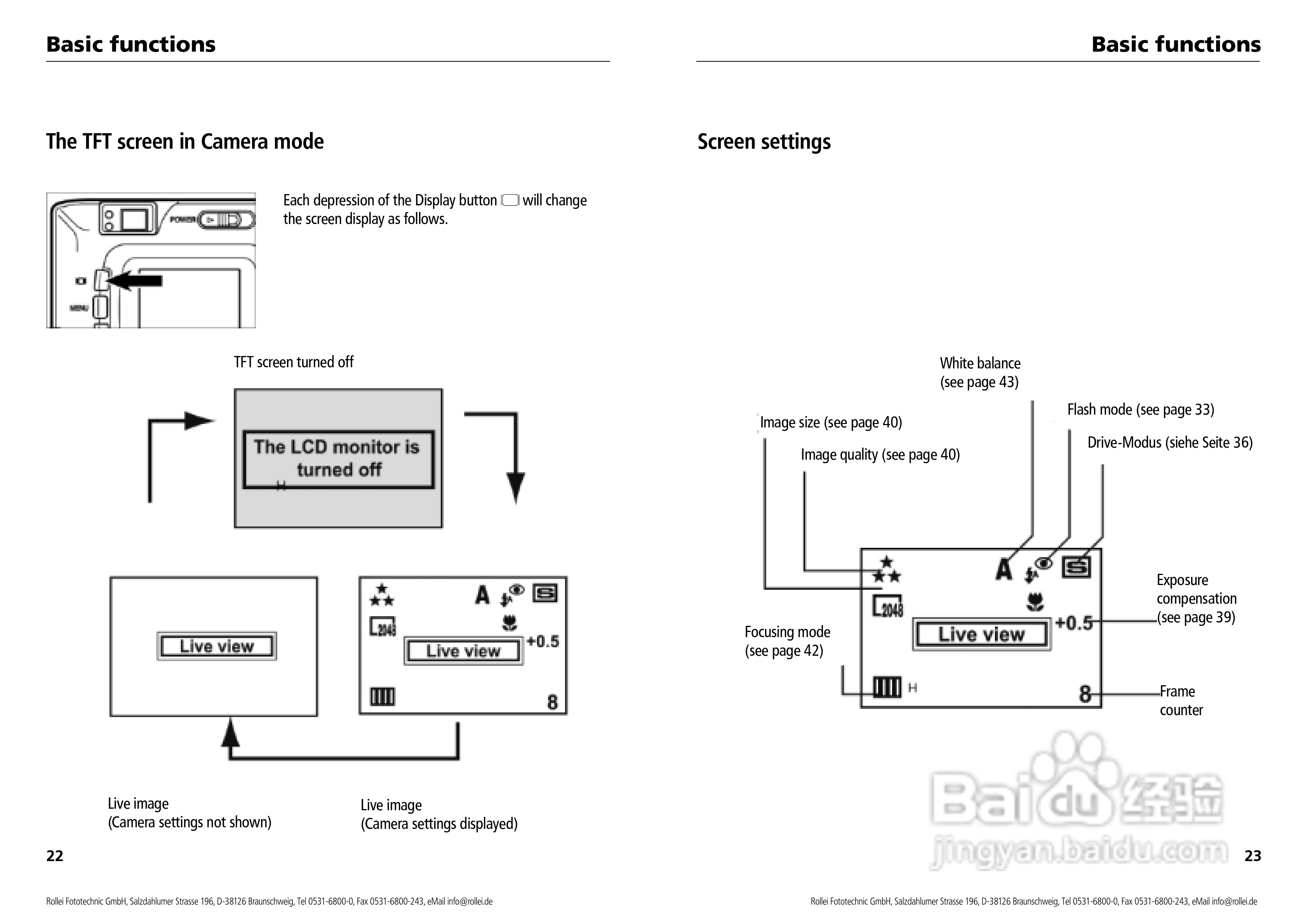 Rollei d33 com型数码相机说明书:[2]
