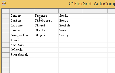 C1 FlexGridforWinForms实现google搜索自动完成