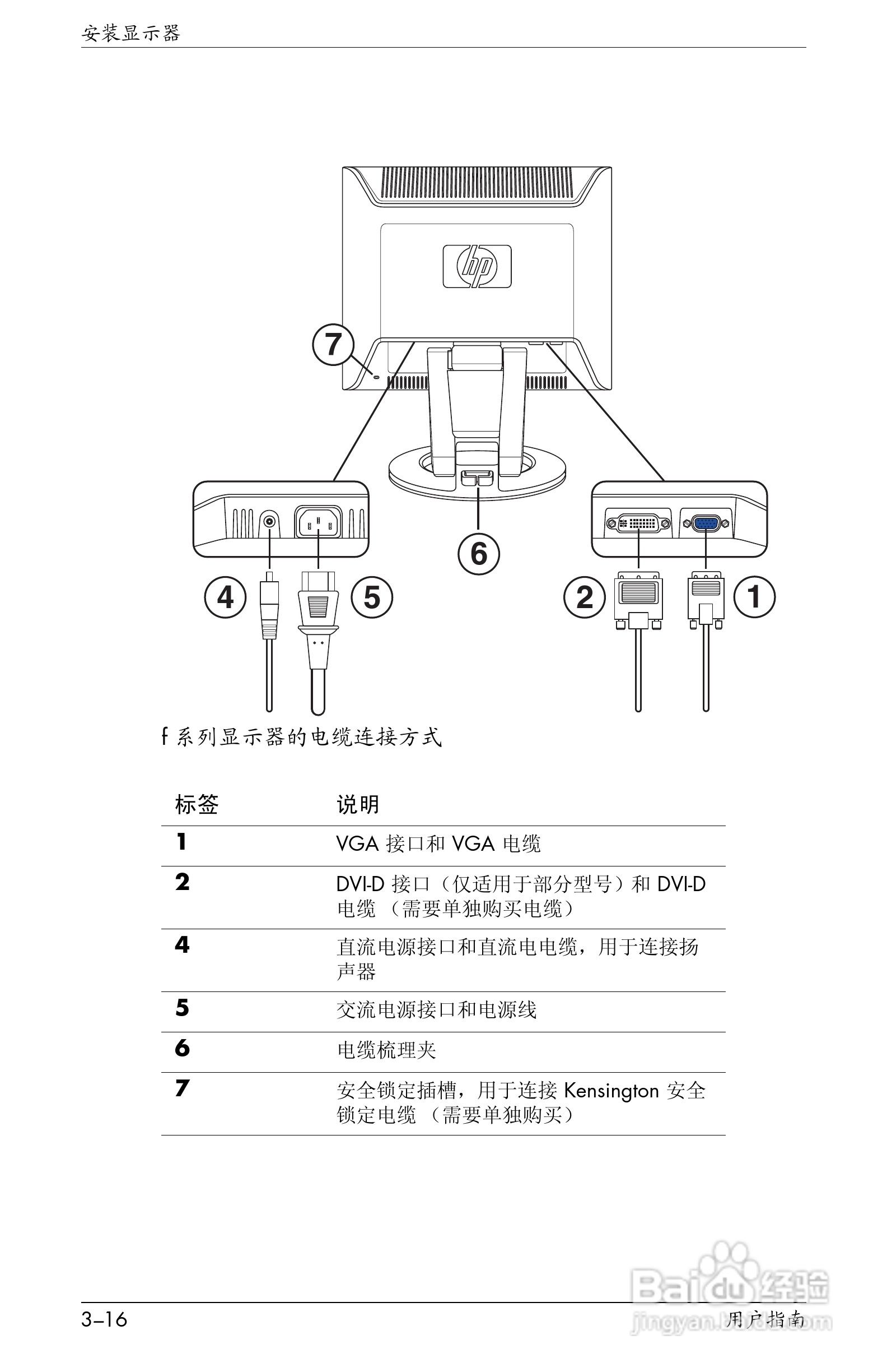 惠普VS15液晶显示器使用说明书:[4]