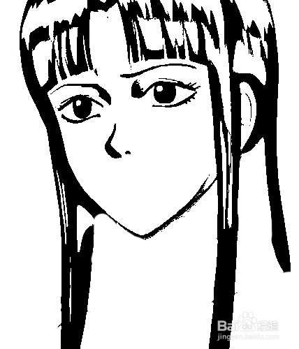 简笔画-如何画Q版人物银魂阿音的简笔画