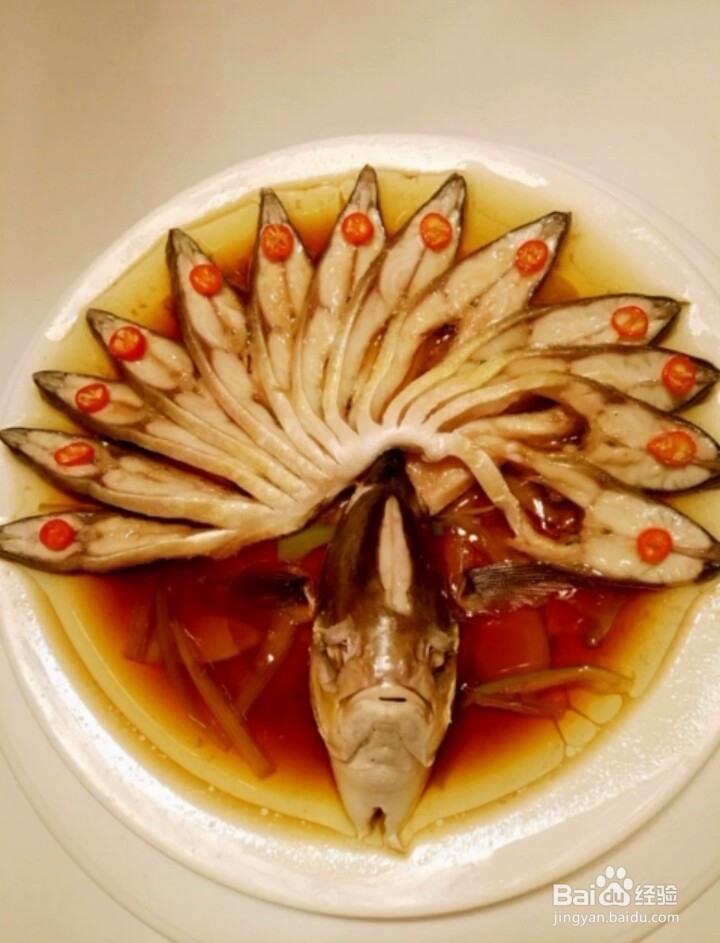 如何制作孔雀开屏鱼