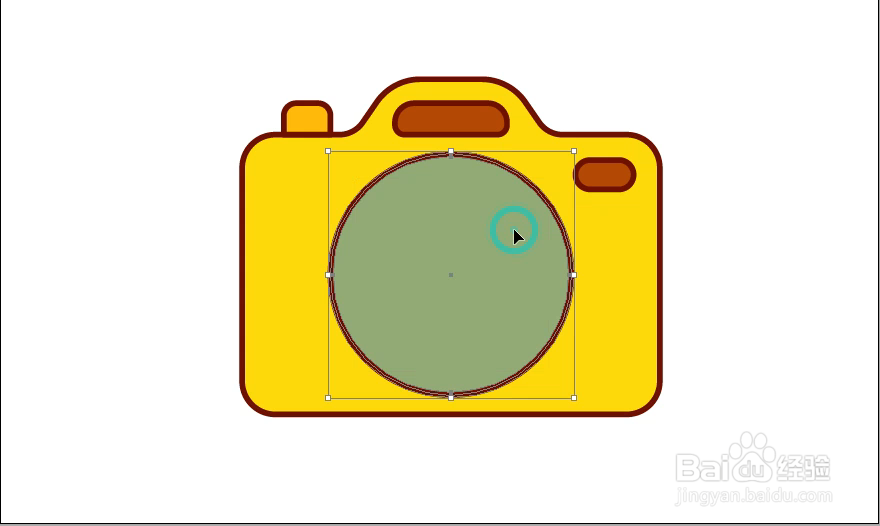 怎样在illustrator中绘制相机小图标