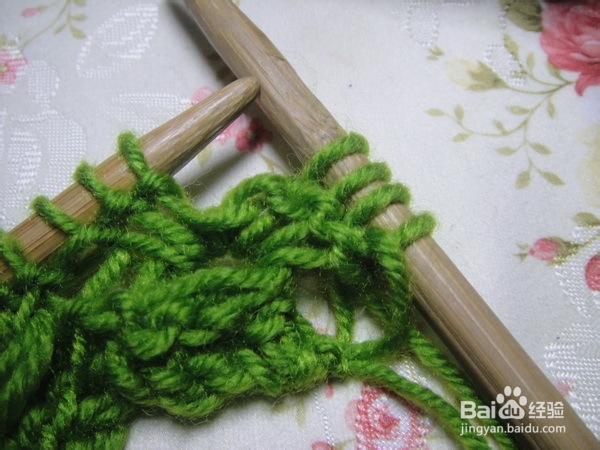 围巾织法——太阳花详细图解