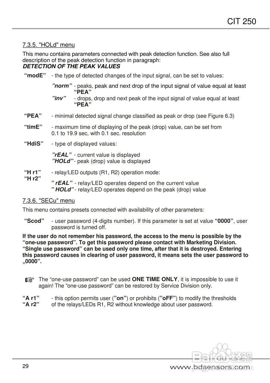 欧智博德CIT 250 流程显示器使用手册:[3]