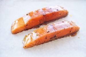 美味可口的三文鱼