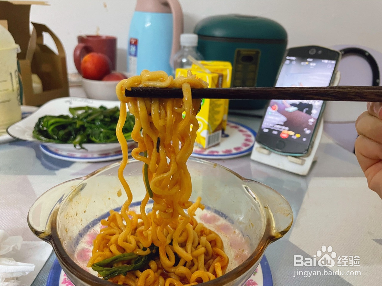 双倍辣火鸡面的做法