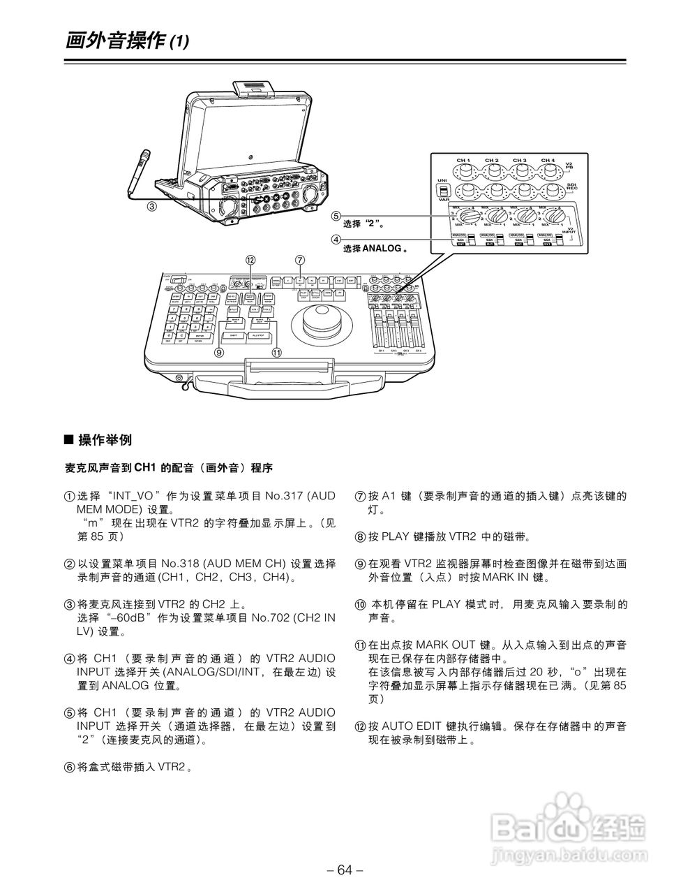 松下AJ-LT95MC数码摄像机说明书:[7]