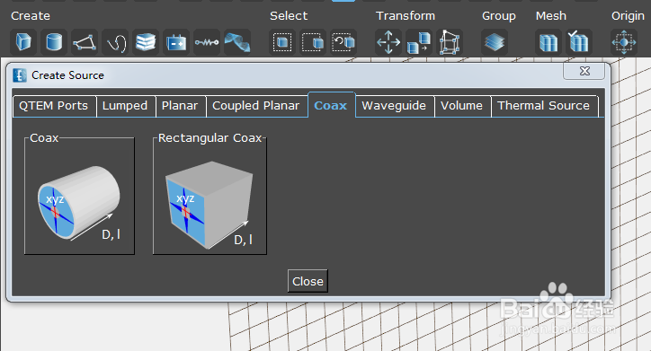 电磁仿真软件Empire仿真单馈点双四边形天线