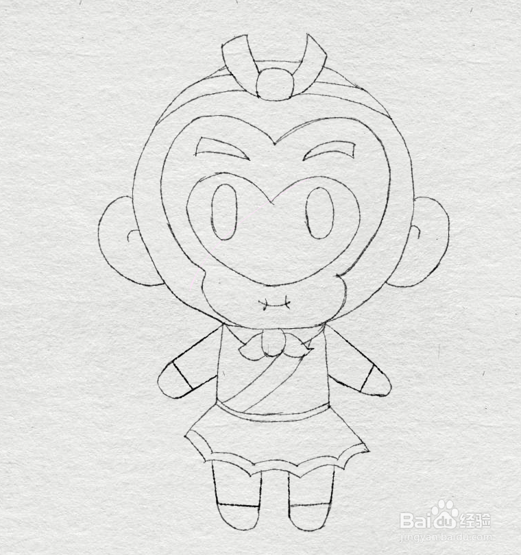 简笔画--如何画孙悟空的简笔画