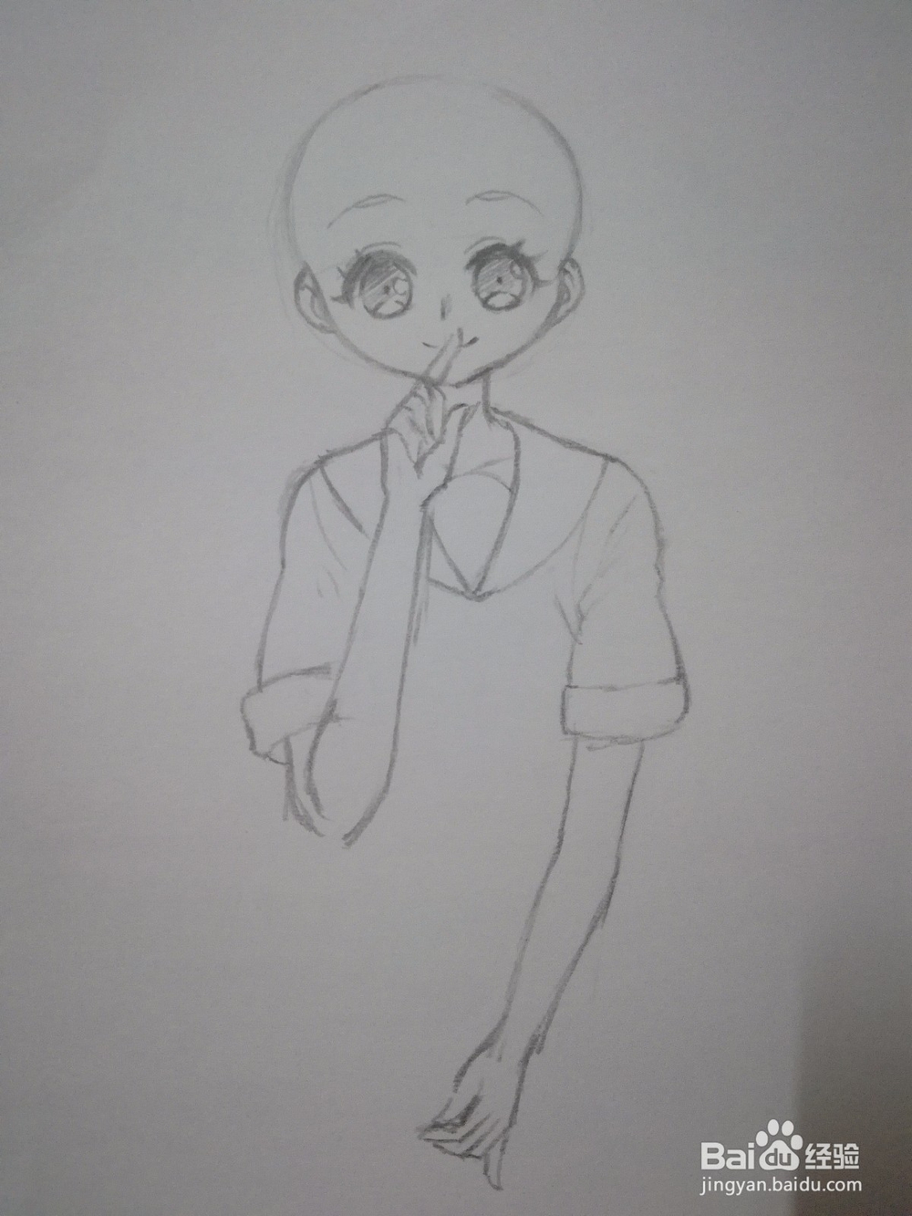 水手服漫画人物手绘自学教程