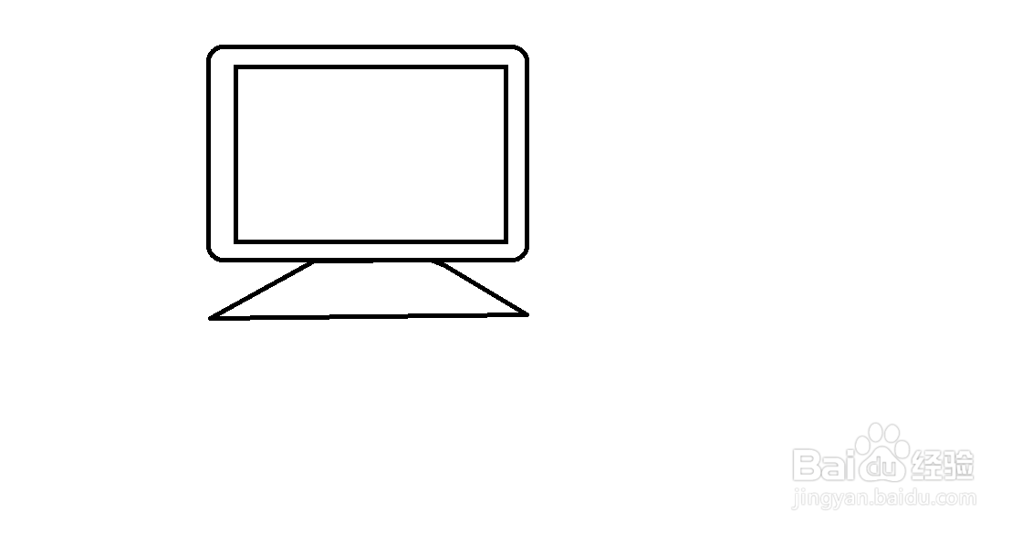 电脑简图简单图片