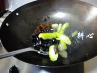 冬菜丝瓜炒木耳