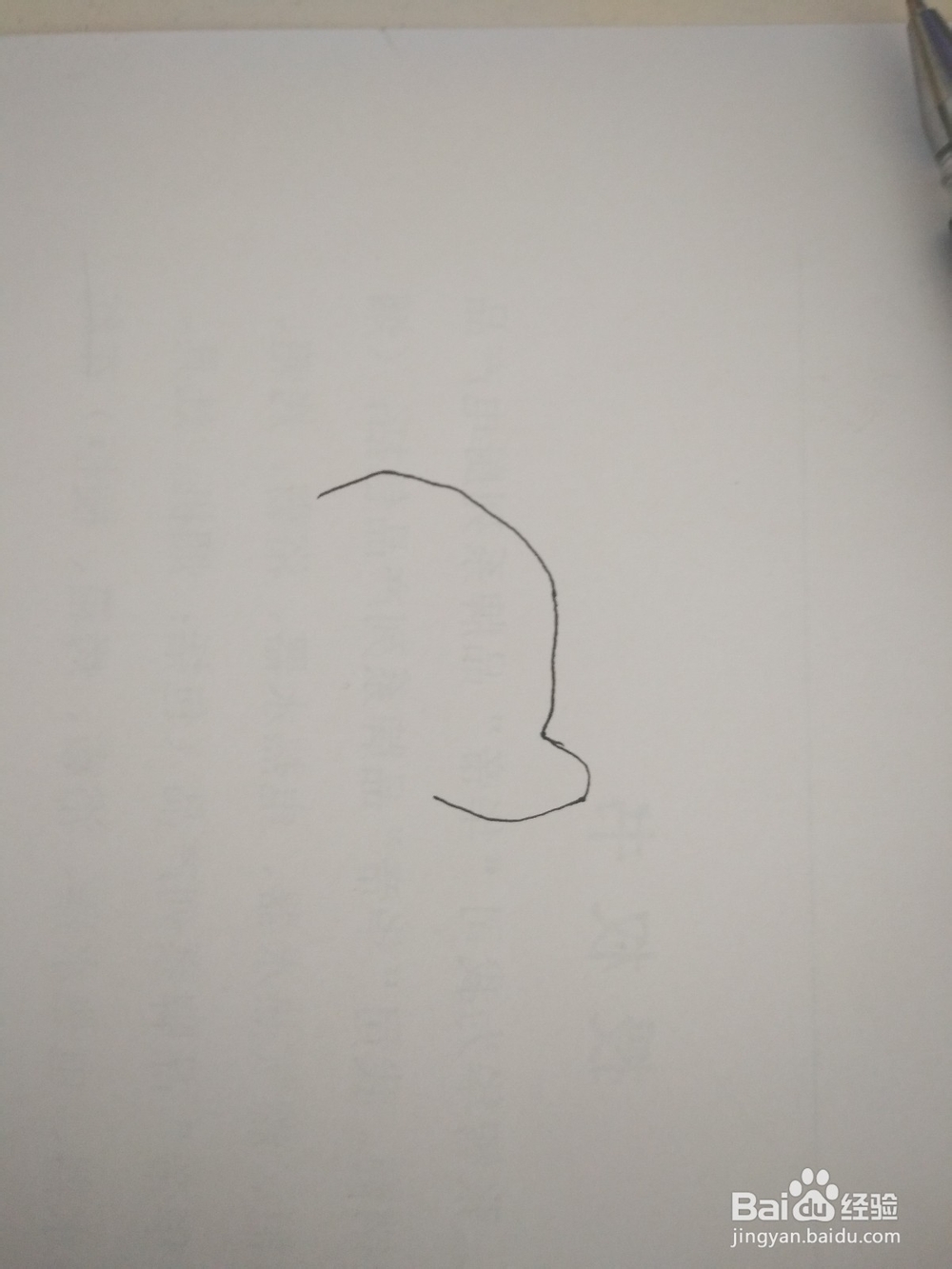 小海豚简笔画画法