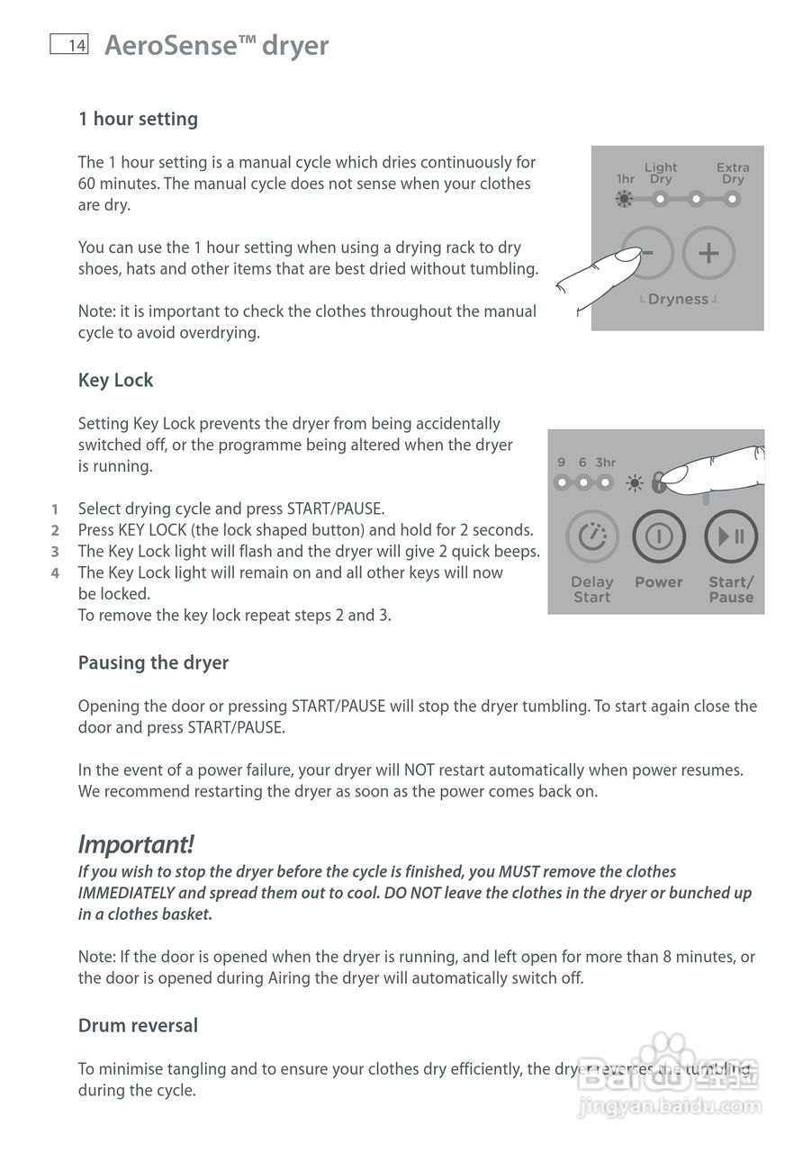 斐雪派克DE50F56E滚桶洗衣机说明书:[2]