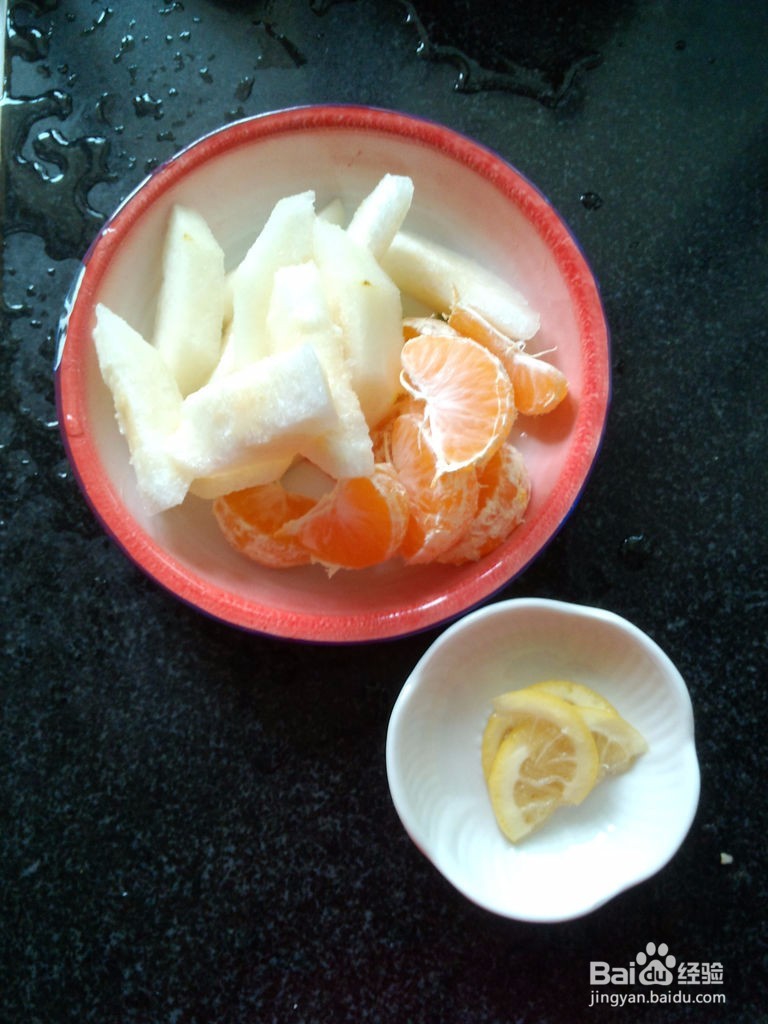 雪梨蜜桔饮的做法