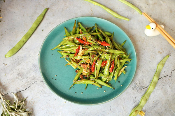 简单美味干煸扁豆角