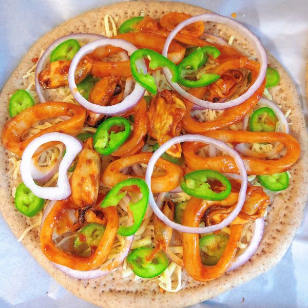 贻贝海鲜黑麦披萨