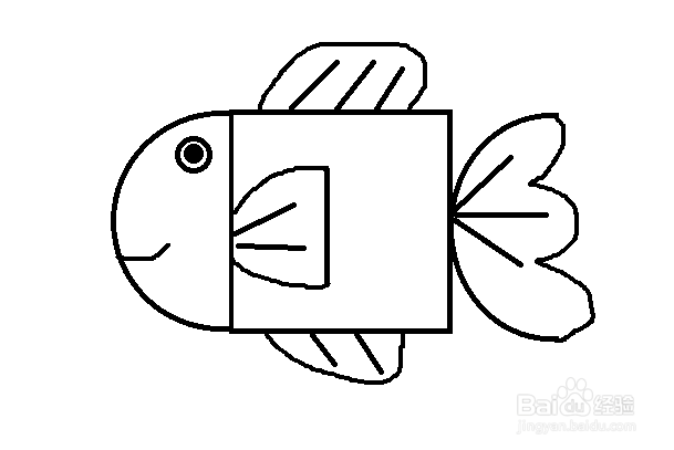 怎么画鱼-简笔画(19)