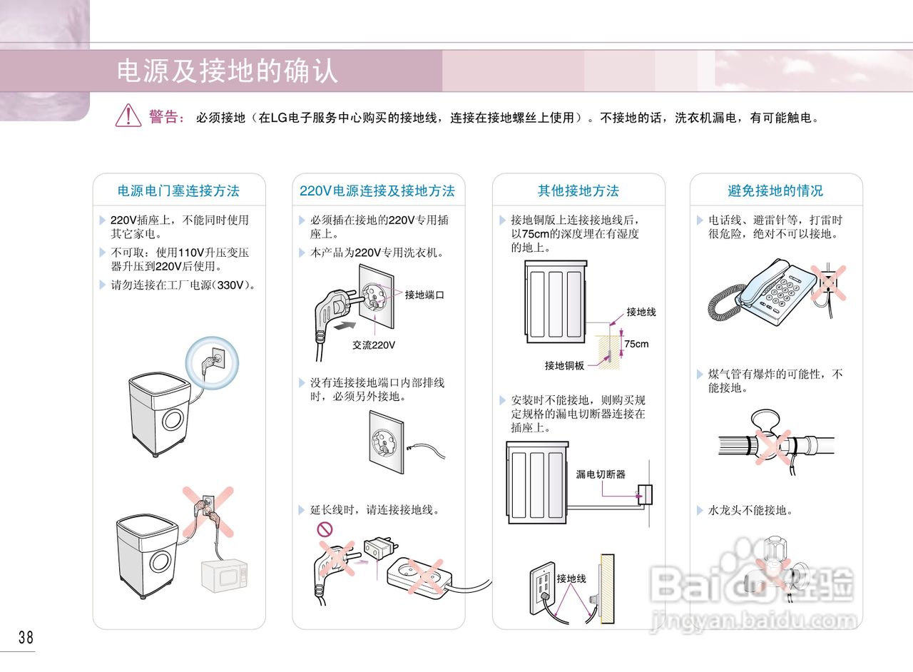 LG WD-R1223UD洗衣机使用说明书:[4]