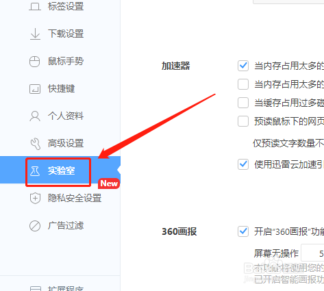 360极速版浏览器如何隐藏图片放大镜图标？