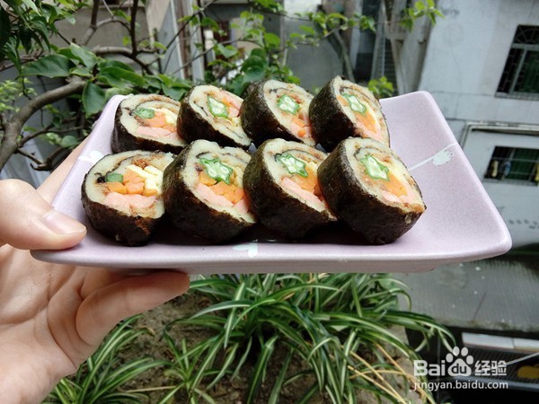 蔬菜海苔土豆卷的做法