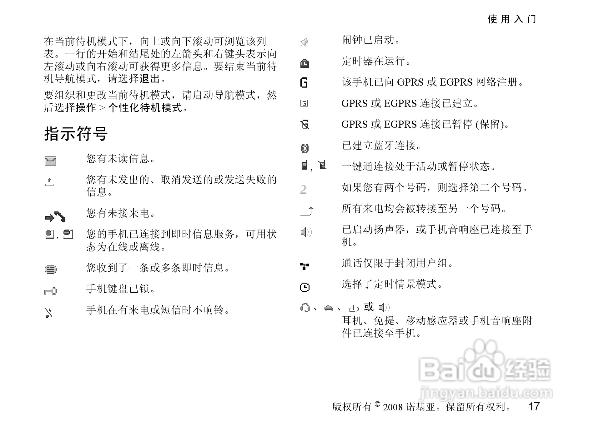 诺基亚3610a手机使用说明书:[2]