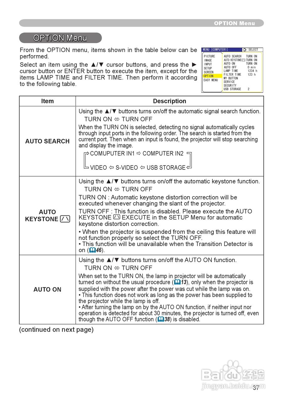 日立CPX5投影机使用说明书:[4]