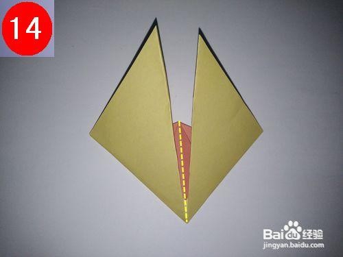 爱心领带的折纸艺术